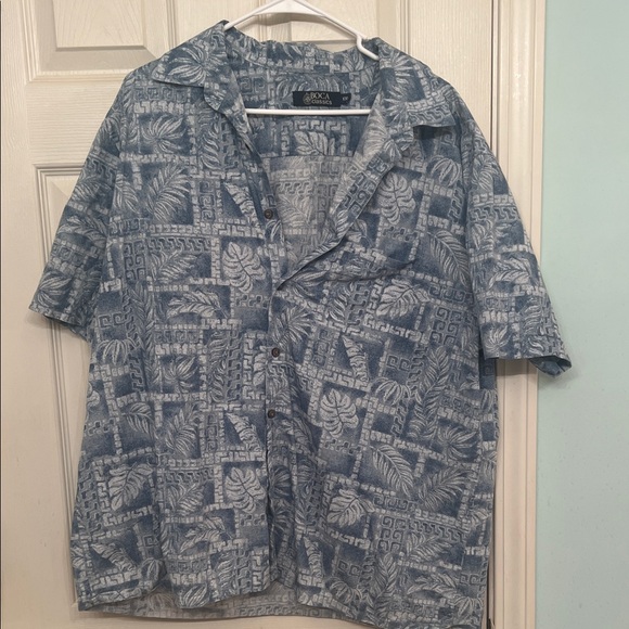 BOCA Classics Blue Patterned Button-Up Shirt - Picture 1 of 1